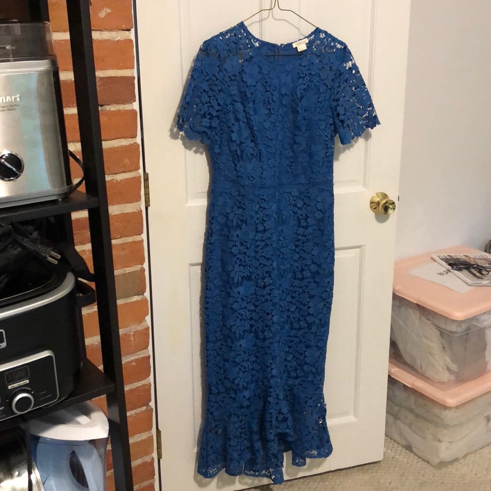 Shoshanna Blue Lace Dress